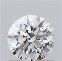 Natural Diamond 0.60 Carats, Round with Excellent Cut, J Color, SI1 Clarity and Certified by GIA