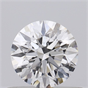 Natural Diamond 0.42 Carats, Round with Excellent Cut, F Color, I1 Clarity and Certified by GIA