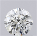 Natural Diamond 0.55 Carats, Round with Excellent Cut, K Color, VS2 Clarity and Certified by GIA