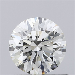 Picture of Natural Diamond 0.55 Carats, Round with Excellent Cut, K Color, VS2 Clarity and Certified by GIA