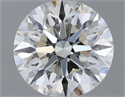 Natural Diamond 0.56 Carats, Round with Excellent Cut, K Color, VVS2 Clarity and Certified by GIA