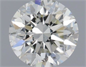 Natural Diamond 0.55 Carats, Round with Excellent Cut, I Color, SI1 Clarity and Certified by IGI