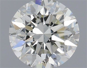 Picture of Natural Diamond 0.55 Carats, Round with Excellent Cut, I Color, SI1 Clarity and Certified by IGI