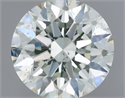 Natural Diamond 0.56 Carats, Round with Excellent Cut, I Color, SI1 Clarity and Certified by IGI