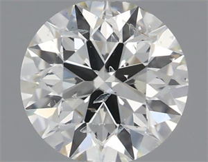 Picture of Natural Diamond 0.50 Carats, Round with Excellent Cut, J Color, SI2 Clarity and Certified by IGI