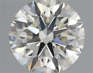 Picture of Natural Diamond 0.53 Carats, Round with Excellent Cut, K Color, SI1 Clarity and Certified by IGI