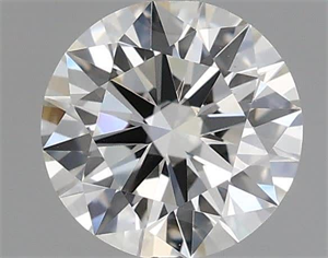 Picture of Natural Diamond 0.51 Carats, Round with Excellent Cut, J Color, VS1 Clarity and Certified by GIA