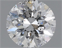 Natural Diamond 0.59 Carats, Round with Very Good Cut, G Color, I1 Clarity and Certified by IGI