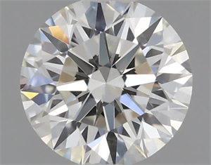 Picture of Natural Diamond 0.53 Carats, Round with Excellent Cut, J Color, VS1 Clarity and Certified by GIA