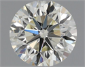 Natural Diamond 0.60 Carats, Round with Very Good Cut, K Color, VVS1 Clarity and Certified by IGI