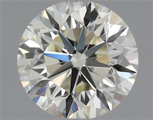 Picture of Natural Diamond 0.60 Carats, Round with Very Good Cut, K Color, VVS1 Clarity and Certified by IGI