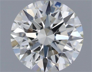 Picture of Natural Diamond 0.53 Carats, Round with Excellent Cut, K Color, VS1 Clarity and Certified by GIA