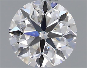 Picture of Natural Diamond 0.45 Carats, Round with Very Good Cut, H Color, VVS1 Clarity and Certified by GIA