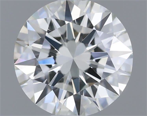 Picture of Natural Diamond 0.45 Carats, Round with Excellent Cut, J Color, VVS2 Clarity and Certified by GIA