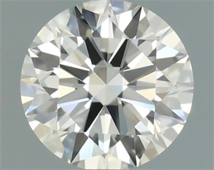 Picture of Natural Diamond 0.41 Carats, Round with Excellent Cut, I Color, VVS2 Clarity and Certified by GIA