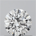 Natural Diamond 0.61 Carats, Round with Excellent Cut, E Color, I1 Clarity and Certified by GIA