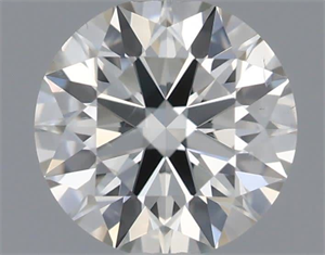 Picture of Natural Diamond 0.45 Carats, Round with Excellent Cut, I Color, SI1 Clarity and Certified by IGI