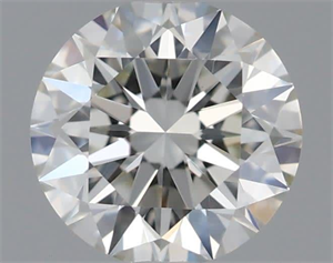 Picture of Natural Diamond 0.57 Carats, Round with Excellent Cut, I Color, VVS2 Clarity and Certified by IGI