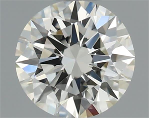 Picture of Natural Diamond 0.47 Carats, Round with Excellent Cut, J Color, VS2 Clarity and Certified by GIA