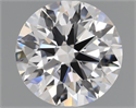 Natural Diamond 1.53 Carats, Round with Excellent Cut, D Color, VS1 Clarity and Certified by GIA