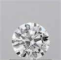 Natural Diamond 0.50 Carats, Round with Excellent Cut, E Color, I1 Clarity and Certified by GIA