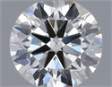 Natural Diamond 0.43 Carats, Round with Excellent Cut, H Color, VS1 Clarity and Certified by IGI