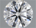 Natural Diamond 0.40 Carats, Round with Excellent Cut, H Color, VS2 Clarity and Certified by IGI