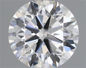 Picture of Natural Diamond 0.40 Carats, Round with Excellent Cut, H Color, VS2 Clarity and Certified by IGI