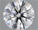 Natural Diamond 0.40 Carats, Round with Excellent Cut, H Color, VS2 Clarity and Certified by IGI