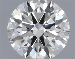 Picture of Natural Diamond 0.41 Carats, Round with Excellent Cut, H Color, VS2 Clarity and Certified by IGI