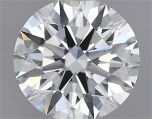 Picture of Natural Diamond 0.41 Carats, Round with Excellent Cut, H Color, SI1 Clarity and Certified by IGI