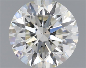 Picture of Natural Diamond 0.57 Carats, Round with Excellent Cut, K Color, VS2 Clarity and Certified by GIA