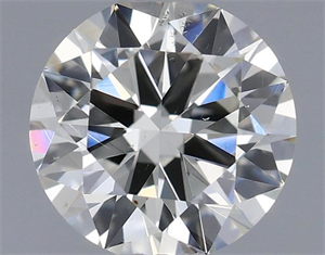 Picture of Natural Diamond 0.50 Carats, Round with Very Good Cut, I Color, SI1 Clarity and Certified by IGI