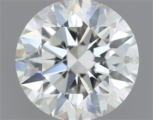 Picture of Natural Diamond 0.45 Carats, Round with Excellent Cut, J Color, SI2 Clarity and Certified by GIA