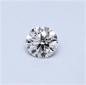 Natural Diamond 0.41 Carats, Round with Excellent Cut, G Color, SI1 Clarity and Certified by GIA