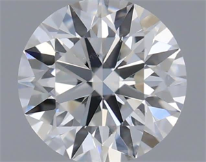 Picture of Natural Diamond 0.42 Carats, Round with Excellent Cut, H Color, SI1 Clarity and Certified by GIA