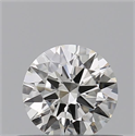 Natural Diamond 0.40 Carats, Round with Excellent Cut, J Color, IF Clarity and Certified by GIA