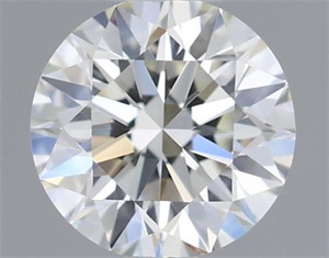 Picture of Natural Diamond 0.46 Carats, Round with Excellent Cut, K Color, VVS1 Clarity and Certified by GIA