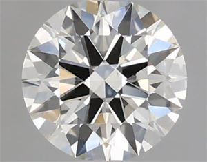 Picture of Natural Diamond 0.50 Carats, Round with Excellent Cut, J Color, VS1 Clarity and Certified by GIA