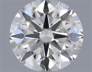 Picture of Natural Diamond 0.52 Carats, Round with Excellent Cut, J Color, SI2 Clarity and Certified by GIA