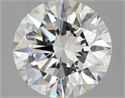 Natural Diamond 2.20 Carats, Round with Excellent Cut, K Color, IF Clarity and Certified by GIA