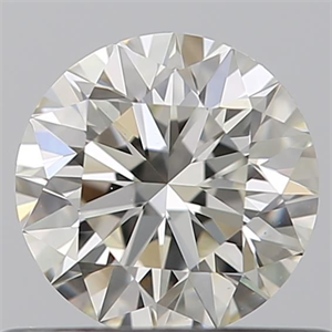 Picture of Natural Diamond 0.50 Carats, Round with Excellent Cut, K Color, VS1 Clarity and Certified by GIA