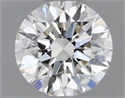 Natural Diamond 0.41 Carats, Round with Excellent Cut, J Color, VS2 Clarity and Certified by GIA