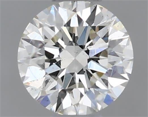 Picture of Natural Diamond 0.41 Carats, Round with Excellent Cut, J Color, VS2 Clarity and Certified by GIA