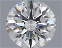 Natural Diamond 0.41 Carats, Round with Excellent Cut, J Color, VVS2 Clarity and Certified by GIA