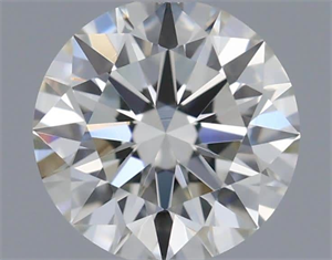 Picture of Natural Diamond 0.41 Carats, Round with Excellent Cut, J Color, VVS2 Clarity and Certified by GIA