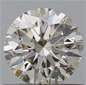 Natural Diamond 0.57 Carats, Round with Excellent Cut, K Color, VS1 Clarity and Certified by GIA