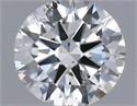 Natural Diamond 0.51 Carats, Round with Excellent Cut, F Color, SI1 Clarity and Certified by IGI