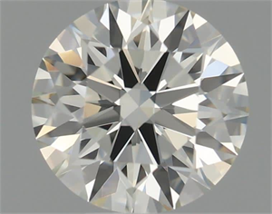 Picture of Natural Diamond 0.54 Carats, Round with Excellent Cut, I Color, VVS2 Clarity and Certified by IGI