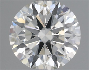 Picture of Natural Diamond 0.40 Carats, Round with Excellent Cut, I Color, SI1 Clarity and Certified by IGI